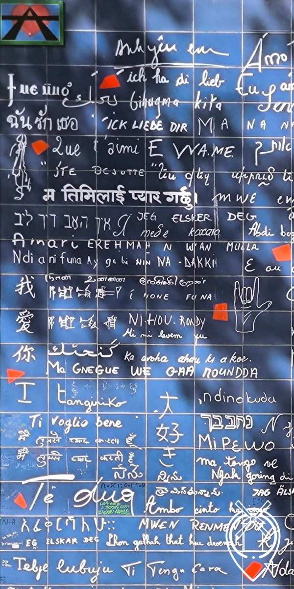 Mur des je t'aime à Montmartre
