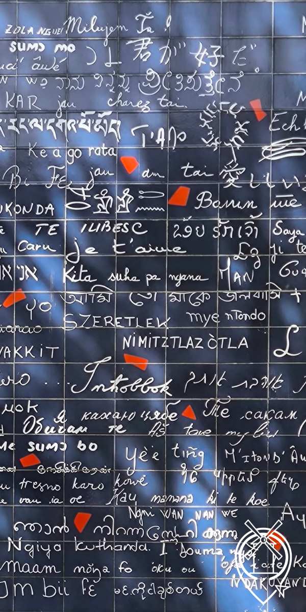 Mur des je t'aime à Montmartre