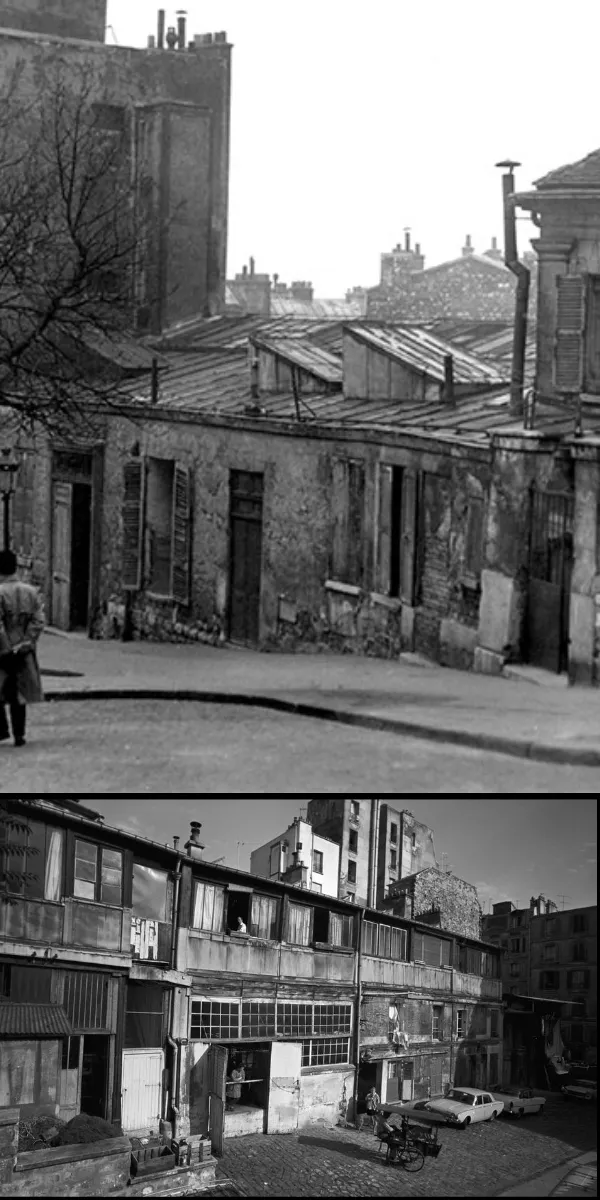 bateau-lavoir-avant-arriere Picasso à Montmartre au Bateau Lavoir